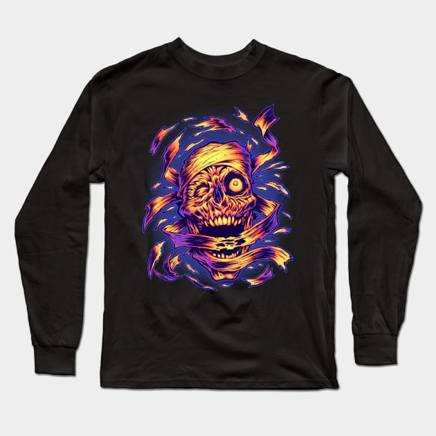 MUMMY'S REVENGE Long Sleeve T-Shirt by beastpop